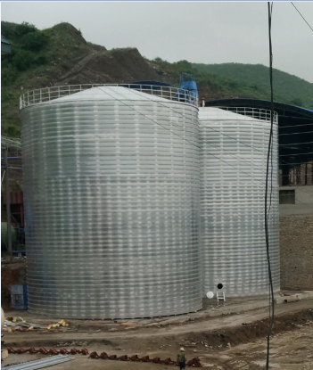 上饶粮食钢板仓的安装全过程不用热焊接